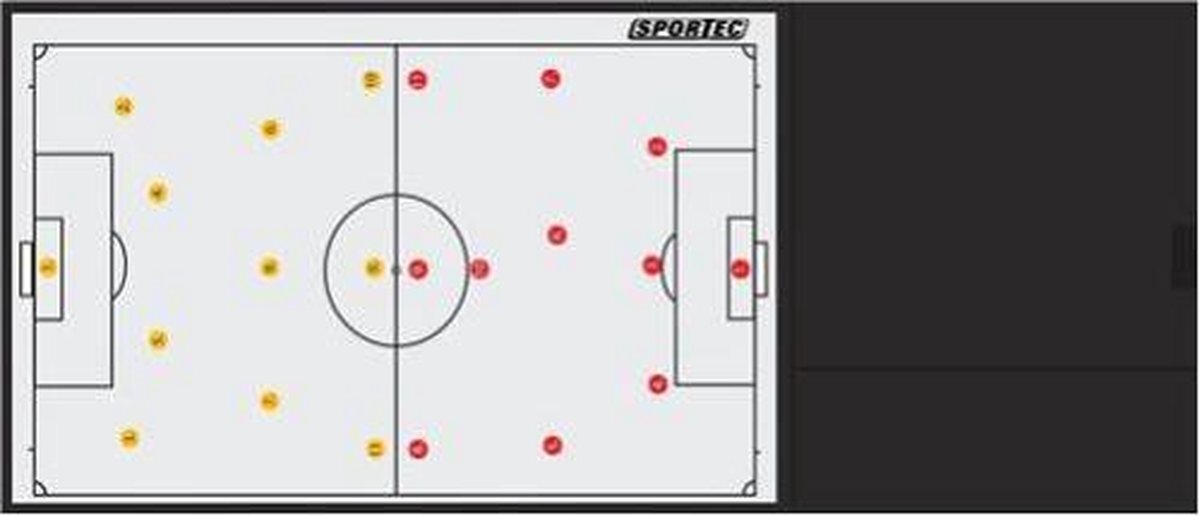 Sportec Voetbal Magnetische Luxe Coachmap 64 X 28 Cm