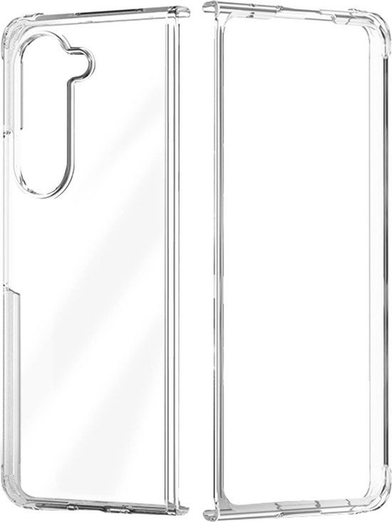 Force Case, Hoesje geschikt voor Samsung Galaxy Z Fold 5 - DUO Series Dubbel Versterkt, Transparant
