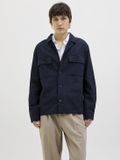 JACK&JONES JPRMARCUS HYBRID BLAZER Homme Bleu Coton/Lin