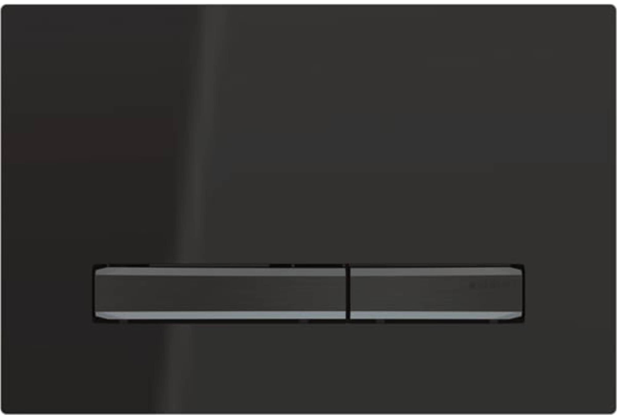 Geberit Sigma50 bedieningsplaat - 2-toets spoeling - zwartchroom / zwart