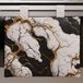 PETTI Artigiani Italiani - Ovenafdekking voor moderne keuken, marmereffect, zwart, ovenafdekking voor keuken, 40 x 50 cm, 100% Made in Italy