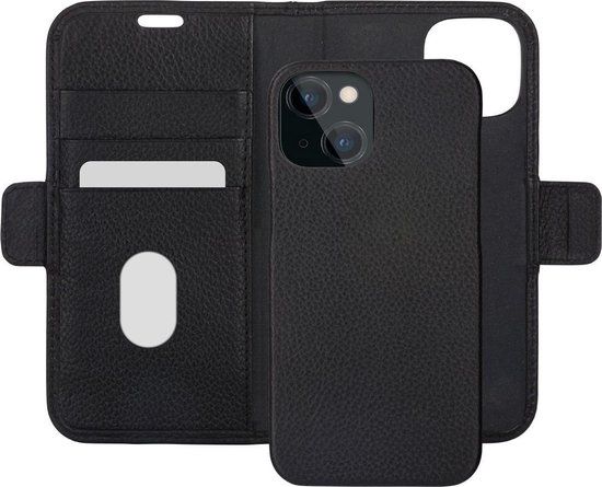 dbramante1928 iPhone 13 Bookcase hoesje - Effen Zwart - Leer