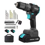 Cecotec Slagboormachine en schroevendraaier, 2 accu's, 21 V-2000 mAh, PowerForce 3000 Impact Brushless