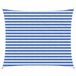 vidaXL Zonneschaduwzeil Rechthoekig 2,5 x 3 m HDPE Blauw en Wit