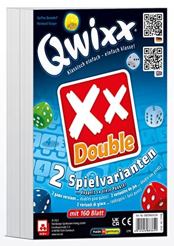 NSV - 4131 - QWIXX Double - extra blokken set van 2 - dobbelspel