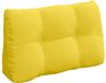 vidaXL Rugkussen Lichtgeel 80 x 24 x 50 cm Stof