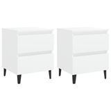 VidaXL Nightstands 2 pieces 40x35x50 cm engineered wood white