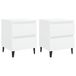 VidaXL Nightstands 2 pieces 40x35x50 cm engineered wood white
