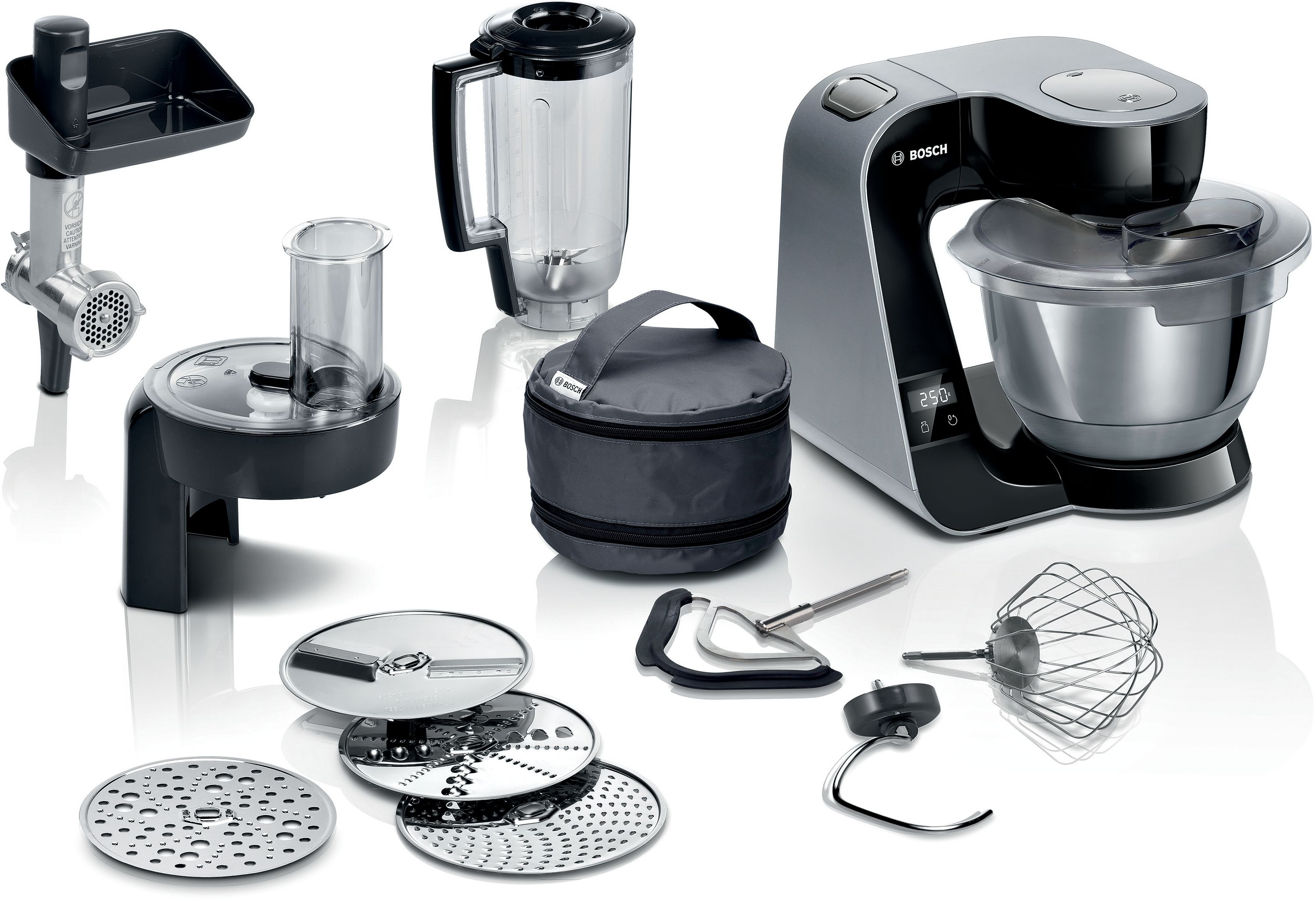 Bosch MUM5XC4E Keukenmachine - 1000W - 3.9L - Zwart
