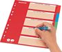 Leitz kartonnen tabbladen, blanco, A4, 5-delig, meerkleurig