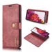 DG.Ming Portefeuille Samsung Galaxy S20 FE Détachable 2-en-1 - Vin Rouge