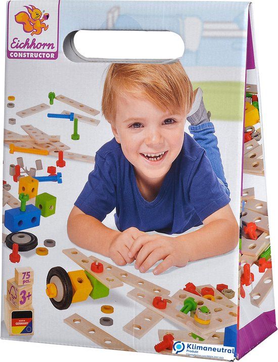 Eichhorn Constructor Uitbreidingsset - 75 delig - Hout