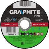 GRAPHITE Disque de coupe - 115mm - Pierre - 1.6mm épais