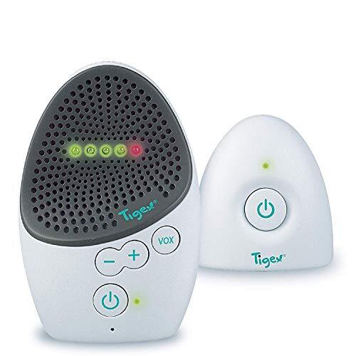 Tigex Babyfoon Easy Protect Plus, babytelefoon, oplaadbaar, met eco-modus, walkietalkie, liedje en nachtlampje