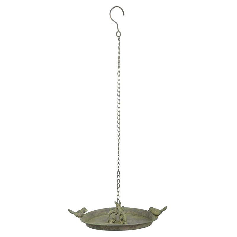 Esschert Design AM Green hangend vogelbad 2 vogels - groen