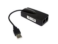 KALEA-INFORMATIQUE 56K Faxmodem USB-adapter met twee RJ11-aansluitingen. CONEXANT chipset