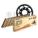 Kettingset DID Kettingset staal 428NZ / 130 clipslot voor Daelim Roadwin Fi R 125 cc Bj. 2008-2016