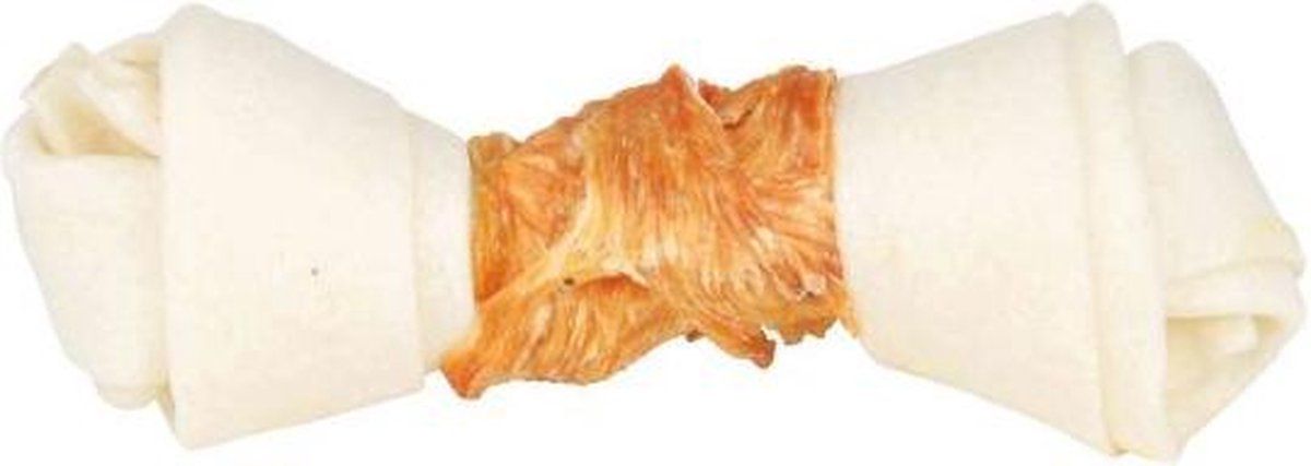 TRIXIE Denta Fun Knotted Chicken Chewing Bone - 6 x 70g - 15 cm