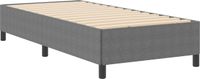 vidaXL Boxspring bed Lichtgrijs 90 x 200 cm Corduroy stof
