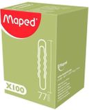 Maped Paperclips gewelfd - staal - 77 mm - in doosje x 100