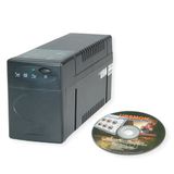 Secomp VALUE UPS 1200 - Line Interactive UPS met USB poort - Zwart
