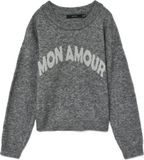 Vero Moda Vmamoremio Ls O-neck Pullover Boo 10331278 Silver Dames Maat - XL