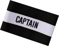 Merkloos / Sans marque Precision Aanvoerdersband Captain Zwart/Wit