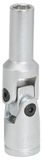 KS Tools 500.7302 3/8\" Gloeibougiedop met gewricht, kort, 75mm, 9mm