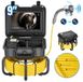 Latios Camera d'inspection de canalisation - Endoscope - Auto-nivelant - Longueur de câble 50 m - Écran 23 cm 1080p Full HD - Étanche IP68 - Éclairage LED 12x - Stockage 32 Go