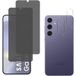 Phonillico® Noir Verre trempé Anti-espion pour Samsung Galaxy S24 PLUS et Protection d'appareil photo [Pack 2]