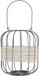 Item International DKD Home Decor Lykta Zwart Ijzer Rotan (20 x 20 x 23 cm)