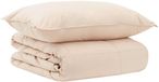 vidaXL - Deken - Set - 2 - st - 155 - x - 200 - cm - Zomer - 1050 - gsm - Beige