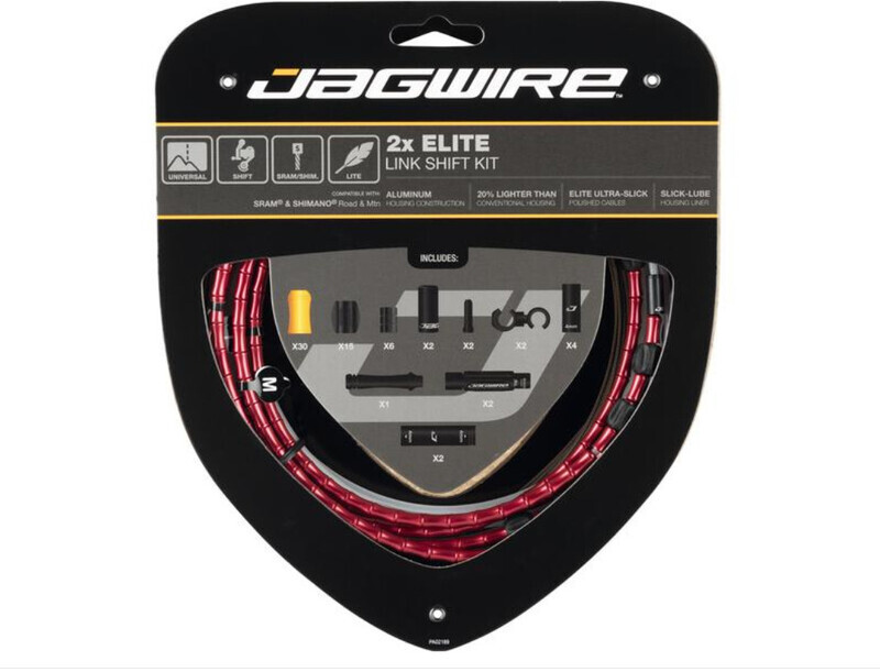 Jagwire 2X Elite Link Schakelkabel Set, red