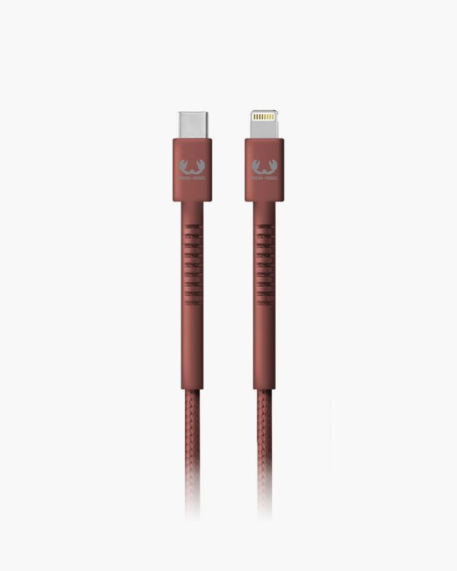 Fresh 'n Rebel 2CLC200SR Lightning naar USB-C Kabel - 2m - Rood