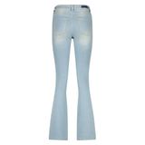 Raizzed High Waist Flared Jeans Light Blue Denim