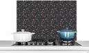 KitchenYeah Spatscherm keuken 90x60 cm Terrazzo - Aluminium