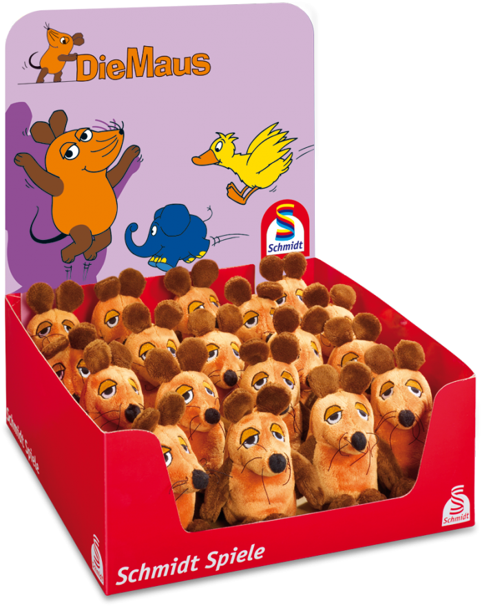 Schmidt Spiele Die Maus Pluche Knuffel - Bruin - 12 cm