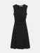 Vero Moda Jurk VMCLAIRE Lange jurk Zwart Mouwloos Effen Polyester Maat 42