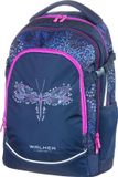 WALKER Schoolrugzak rugzak met laptopvak Fame 2.0 Backpack 28L Magic Dragonfly donkerpaars