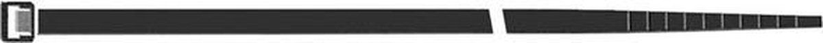Sapiselco Kabelbinders Zwart - 360x7,5mm - Tie Wraps 100 Stuks