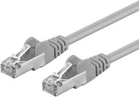 PremiumCord Câble réseau, ethernet, LAN et câble de raccordement, CAT5e, blindage S/FTP pimf, câble RJ45 rapide flexible et robuste, 1 Gbit/s, AWG 26/7, câble en cuivre, 100% Cu, gris, 10 m