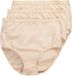 Ulla Popken - Dames - Maxislips set van 3 hoge taille - Parelwit - Maat 58+
