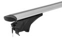 Menabo Sonic Silver | Support de coffre de toit Ford - Fiesta VII Active 2018+ - Aluminium - Longueur 120 cm - Capacité de charge 75 kg - Jeu de 2