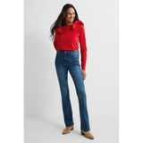 Anytime Anytime high waist flared jeans 70s blauw