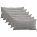 vidaXL Kussensloop Lichtgrijs Katoensatijn 40 x 70 cm 6 stuks