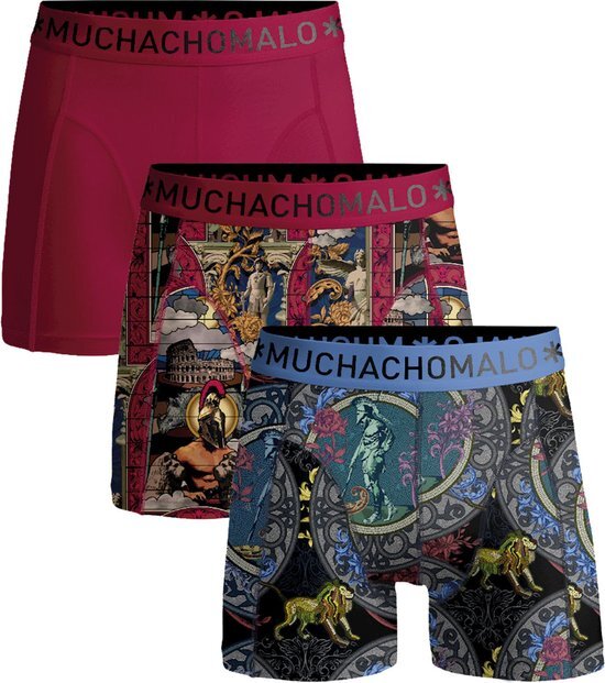 Muchachomalo - Boxershorts 3-Pack Rome - Heren - Maat L - Body-fit