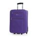 Stijve ITACA Stijve Cabine Suitcase 20 Klein Reis Koffer met Wielen - EVA Hand Koffer 55x40x20 met Telescoopsteel - Lichtgewicht Cabin Max Hanbagage Luggage met TSA-cijferslot, Paars