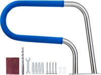 VEVOR Zwembadleuning, 788x100x558 mm, draagkracht 100 kg, handgreep van 304 roestvrij staal, verwijderbare antisliphoes, uitgebreide accessoires, geschikt voor zwembaden, waterparken en spa's.