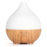 AiQInu Diffuser voor etherische oliën, 140 ml, aromadiffuser, luchtbevochtiger met 7 kleuren, led, ultrasoon, aromatherapie, automatische uitschakeling, BPA-vrij