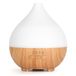 AiQInu Diffuser voor etherische oliën, 140 ml, aromadiffuser, luchtbevochtiger met 7 kleuren, led, ultrasoon, aromatherapie, automatische uitschakeling, BPA-vrij